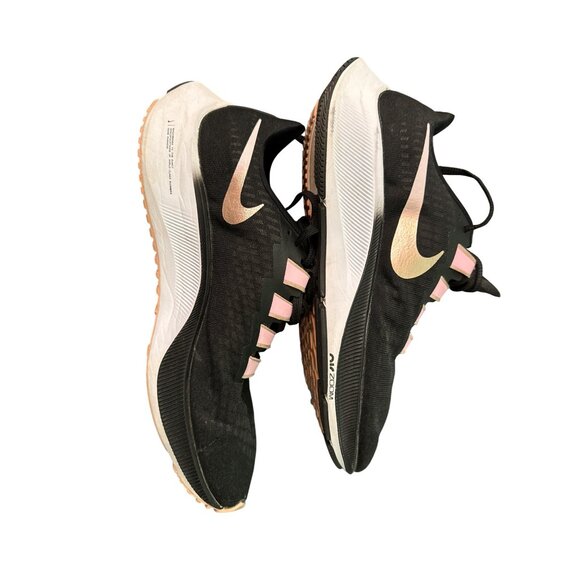 Nike Zoom Pegasus 37 Running Shoes US 11 Black & Pink Breathable Mesh Lightweigh - Picture 7 of 8